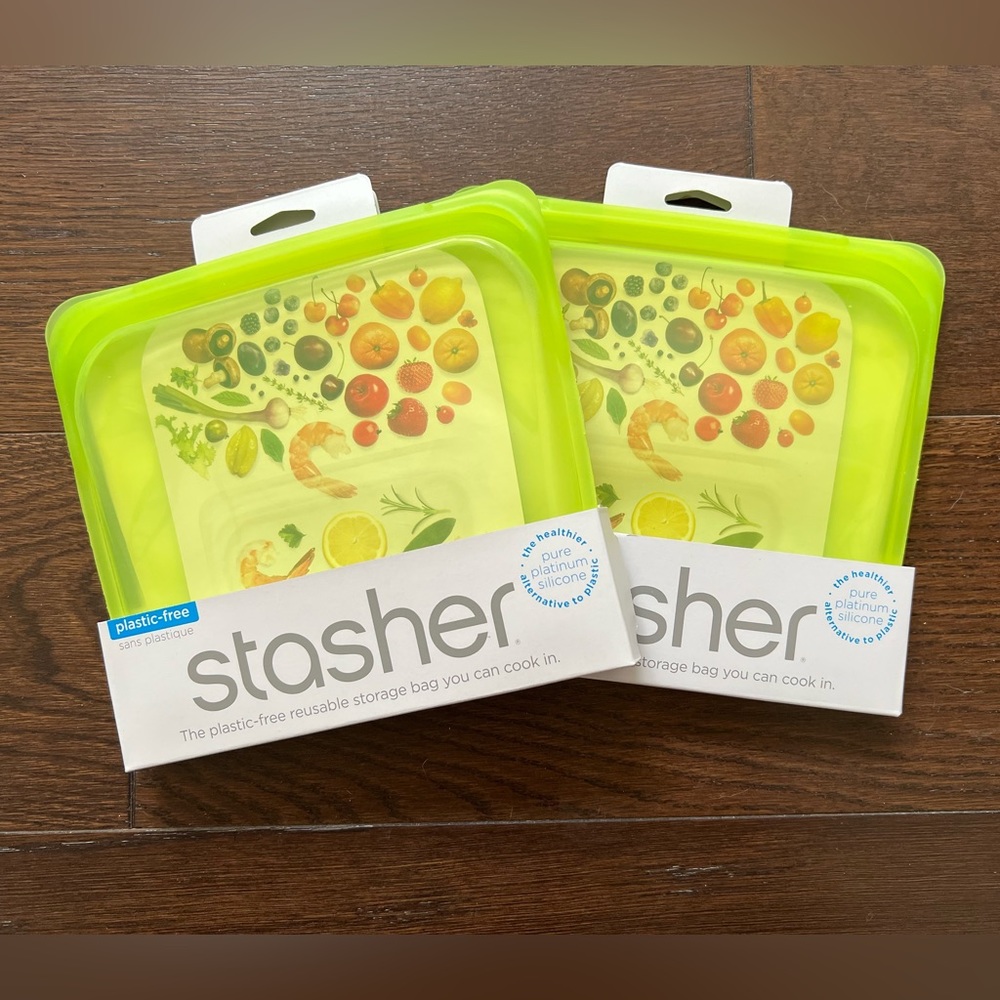 Stasher Sandwich Bags x2